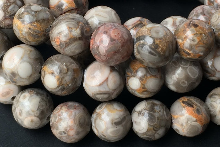 15.5" Natural maifanite stone round beads 6mm/8mm/10mm/12mm,Grey mix color gemstone beads