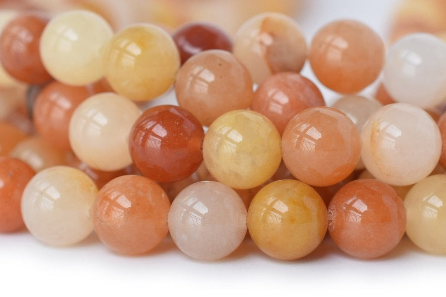 15.5" 6mm/8mm/10mm/12mm natural yellow old yellow jade Round beads gemstone