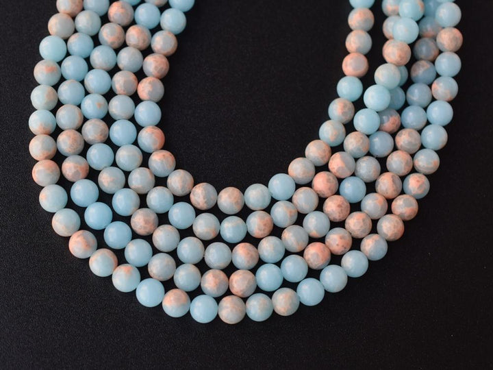 15.5" Light Blue emperor jasper round beads 6mm/8mm/10mm, blue sea sediment,Aqua Terra Jasper XYB02