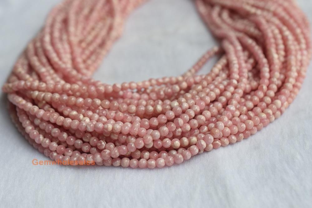 Rhodochrosite - Round- beads supplier