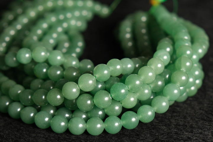 15.5" 4mm/6mm/8mm/10mm Natural green aventurine round beads, Green gemstone