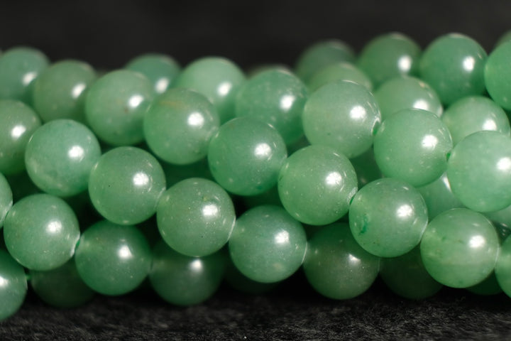 15.5" 4mm/6mm/8mm/10mm Natural green aventurine round beads, Green gemstone