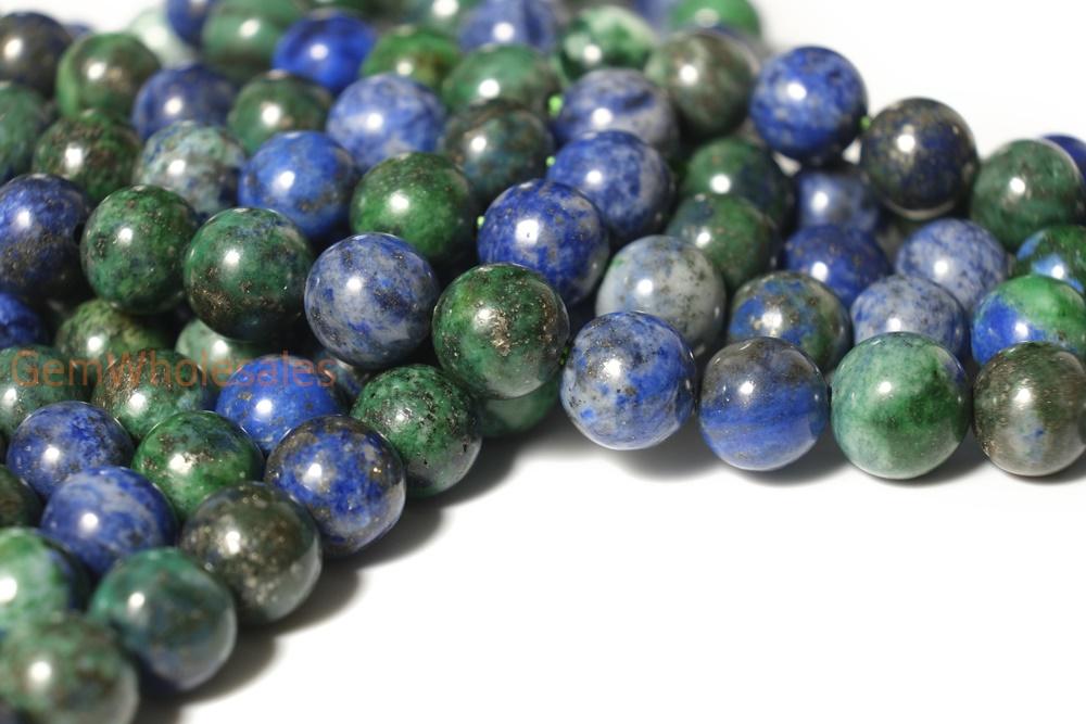 15.5" Azurite 6mm/8mm/10mm round beads, Green blue gemstone,Multi color stone