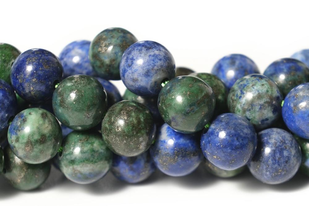 15.5" Azurite 6mm/8mm/10mm round beads, Green blue gemstone,Multi color stone