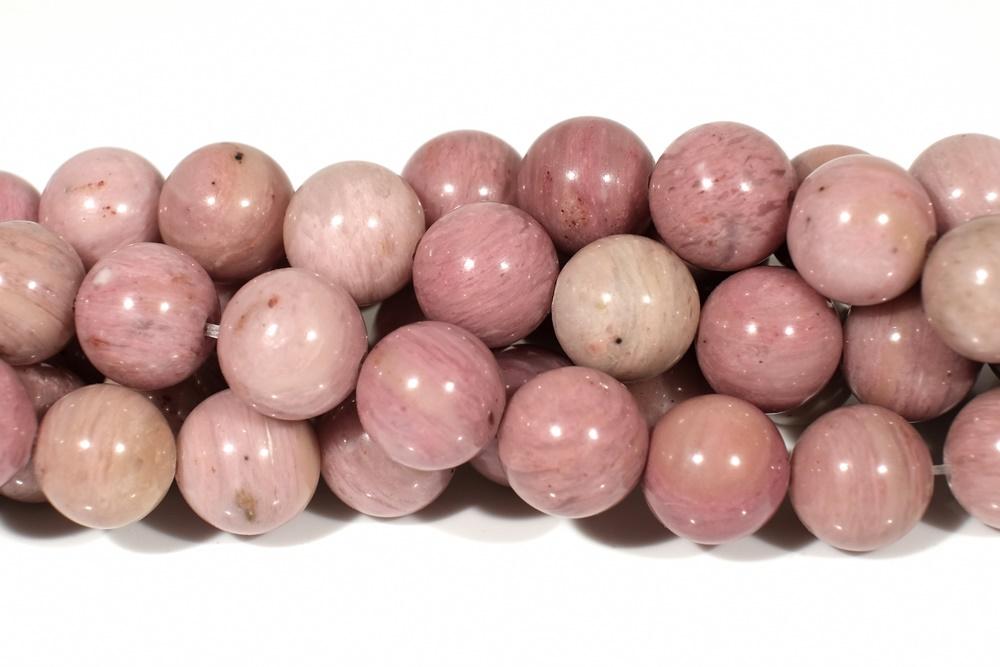 15.5" 8mm/10mm Rhodonite round beads, red semi-precious stone,rhodonite jasper