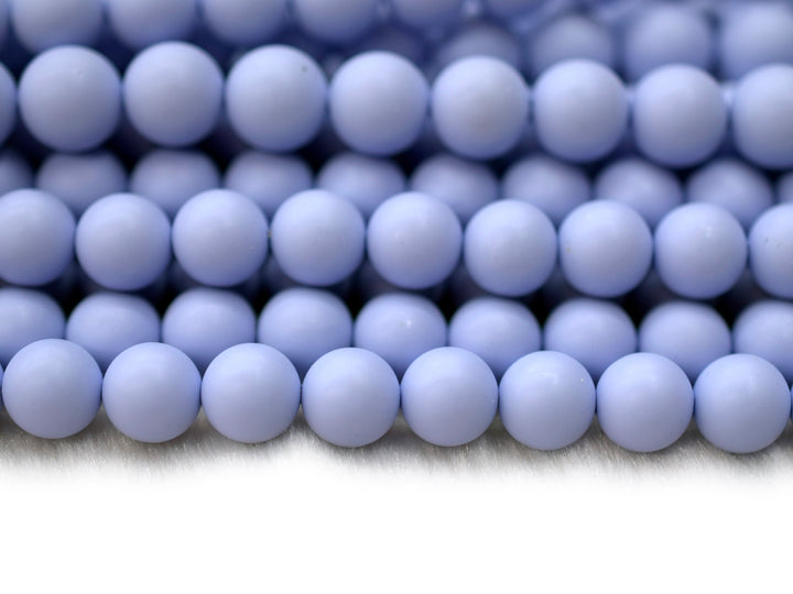 15.5" 8mm/10mm Matte Shell pearl round beads blue purple color,HJC5