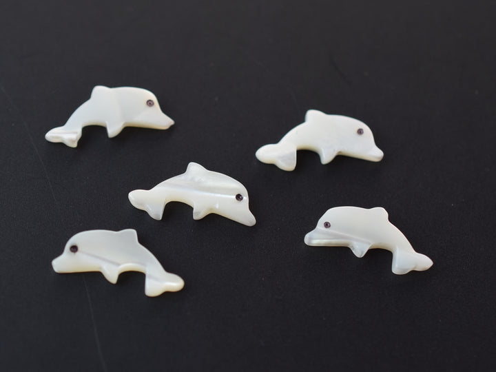 10PCS Natural white MOP Dolphin 7x14mm,mother of pearl dolphin, animal