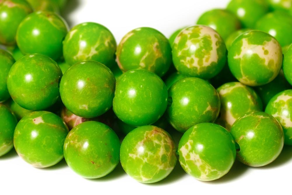 15.5" 6mm/8mm/10mm Apple green emperor jasper round beads,Apple green sea sediment,Aqua Terra Jasper XYG01