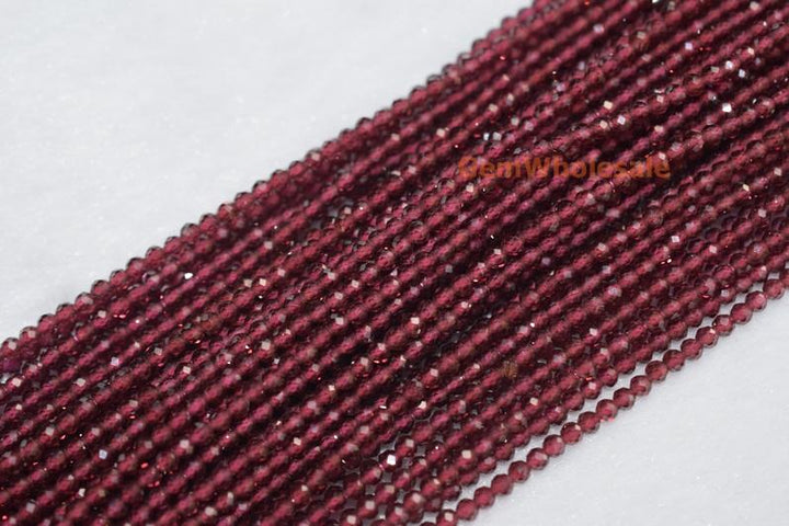 Garnet - Round faceted- beads supplier