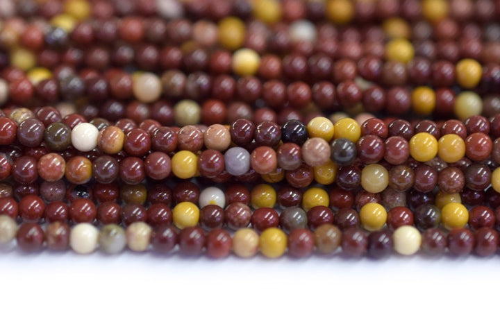15.5" 2mm Natural moukaite round beads,mookaite jasper round beads