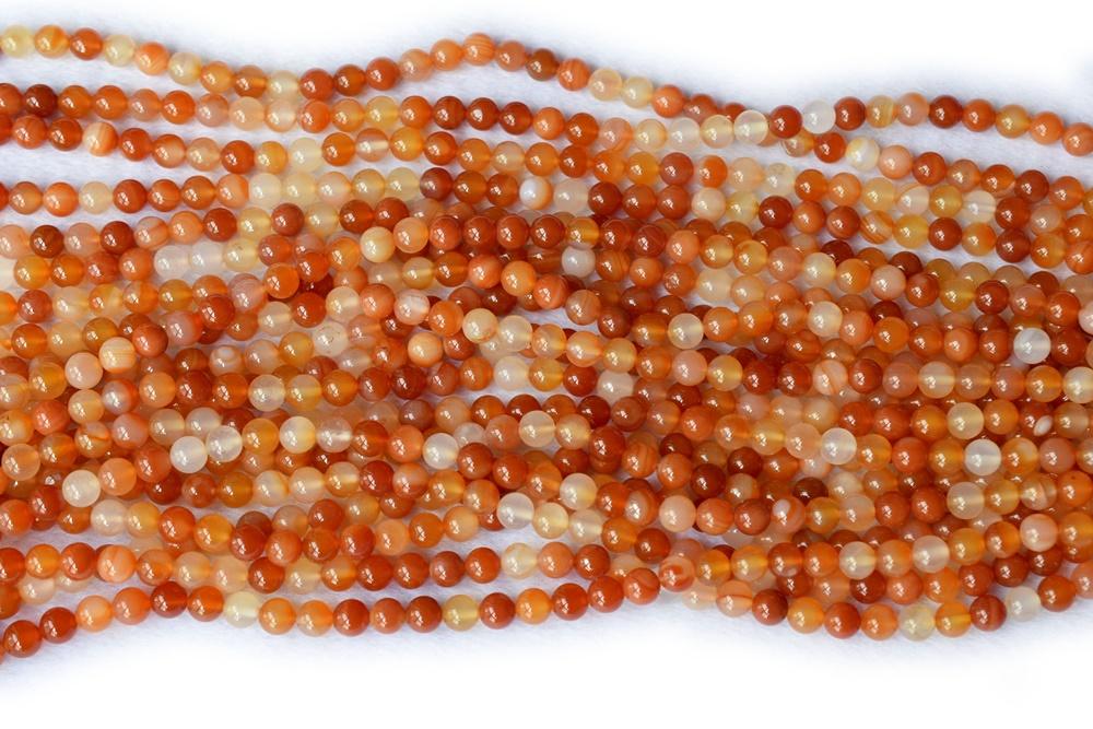 15" Carnelian round beads 4mm/6mm/8mm/10mm,Red agate gemstone, semi-precious stone
