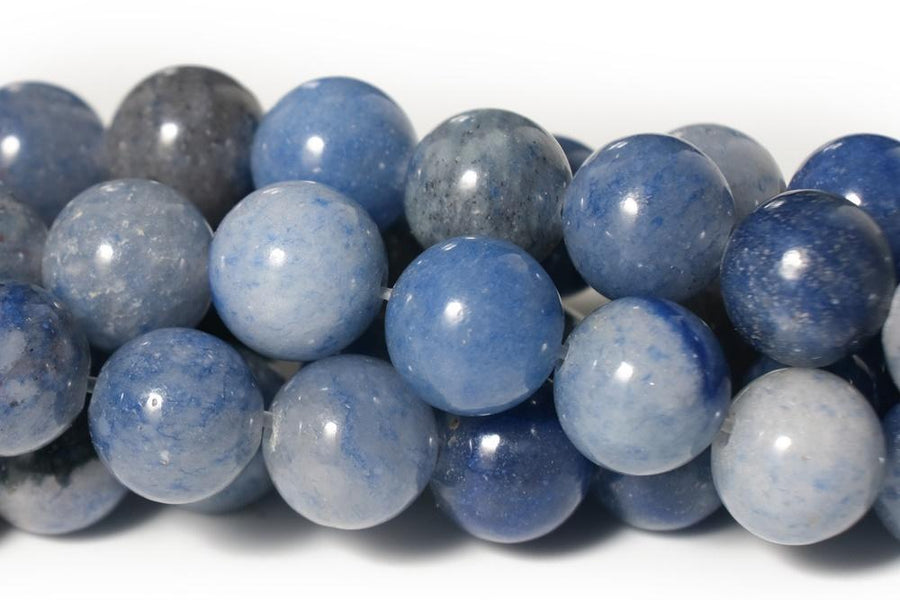 15.5" 8mm/10mm Natural blue aventurine round beads,semi-precious stone