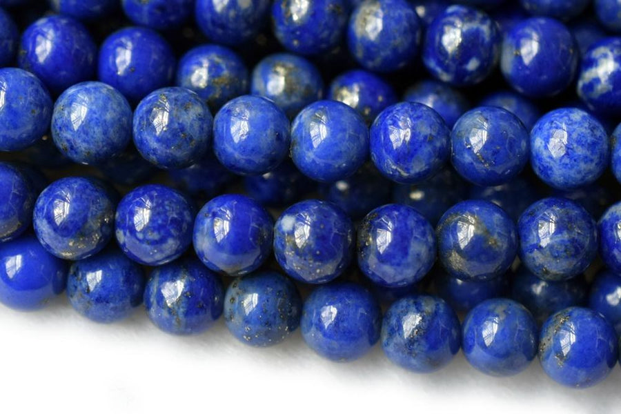 15.75" 4mm Genuine Natural Lapis lazuli stone round beads blue gemstone