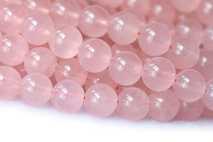 rose quartz - round- beads supplier