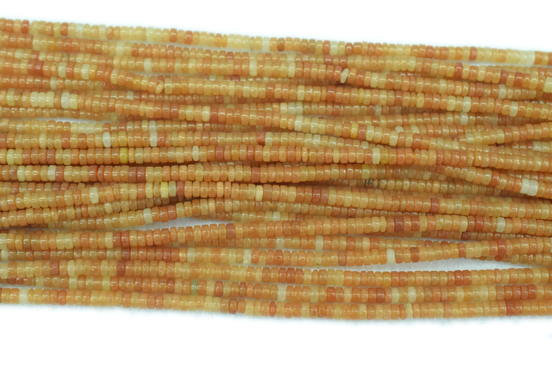 orange aventurine - Heishi- beads supplier