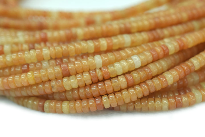 orange aventurine - Heishi- beads supplier