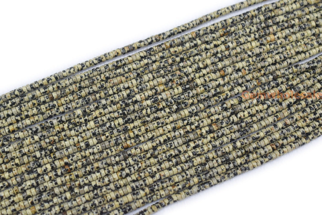 Dalmation jasper - Heishi- beads supplier