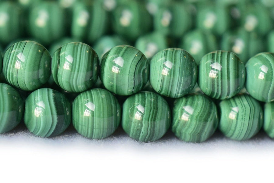 24PCS AAA 8mm Genuine natural malachite round beads,Green gemstone