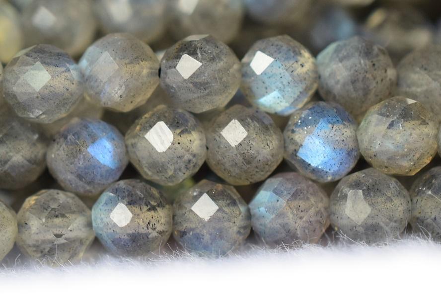 Labradorite - Round faceted- beads supplier