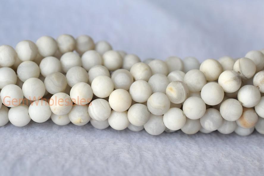 lace Agate - Round- beads supplier