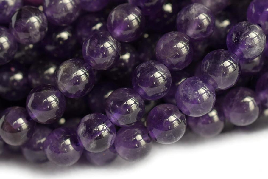 Amethyst - Round- beads supplier