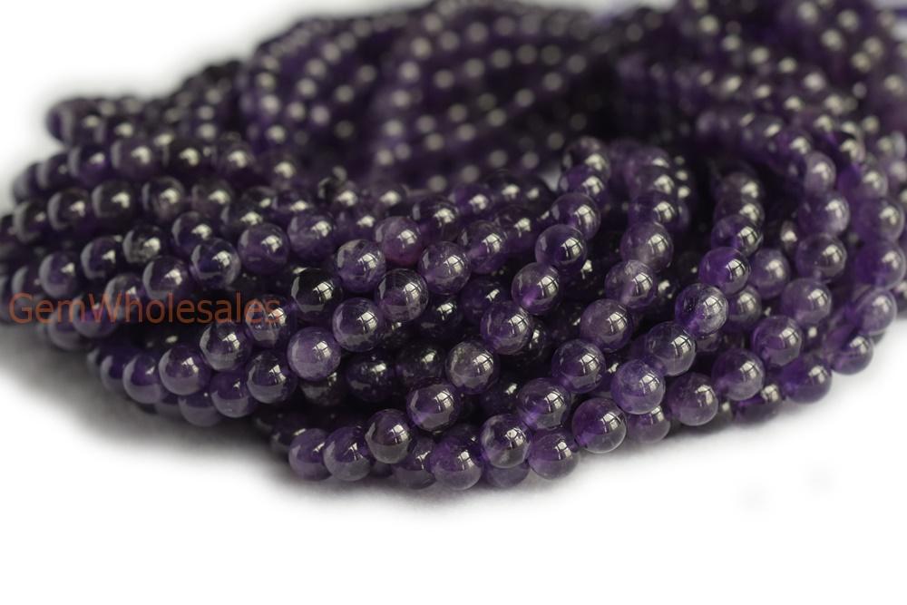 Amethyst - Round- beads supplier
