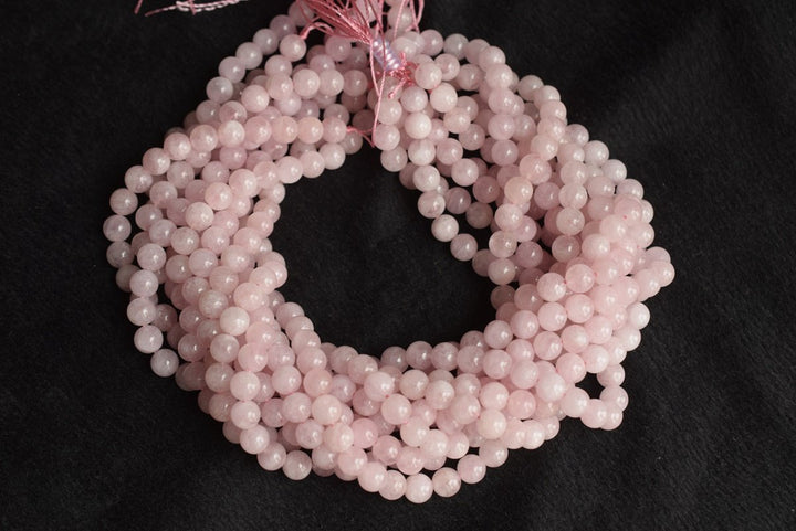 15.5" 8mm Natural pink Morganite Round Beads, AA grade