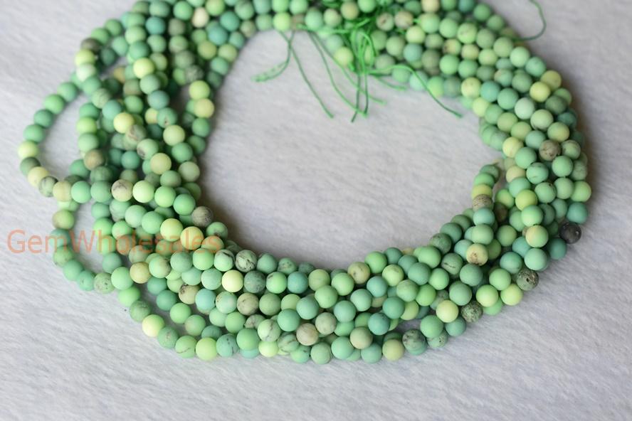 Moss green opal - Round- beads supplier