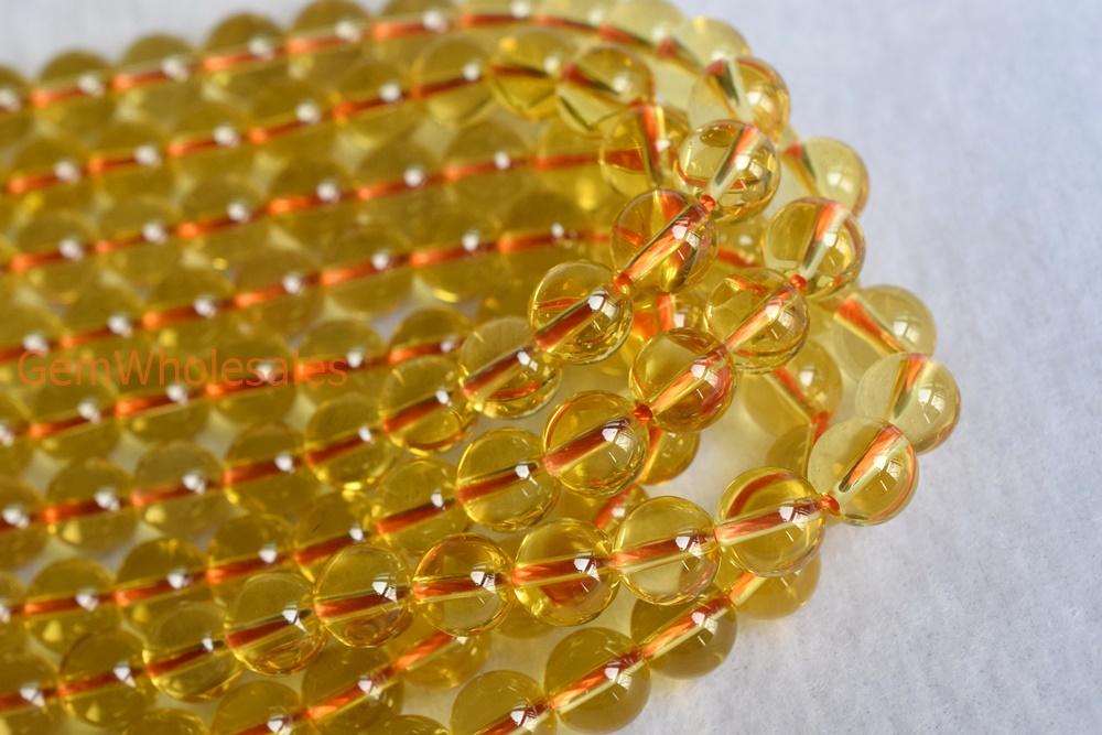 Citrine - round- beads supplier
