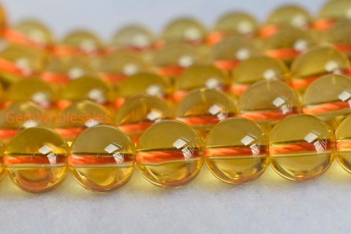 Citrine - round- beads supplier