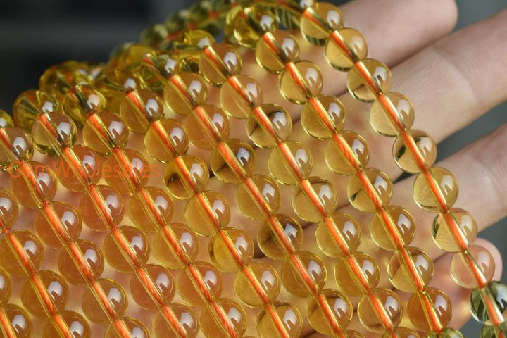 Citrine - round- beads supplier