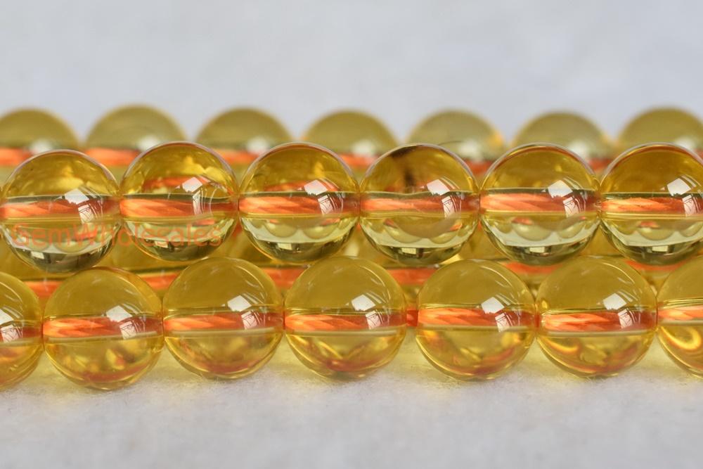Citrine - round- beads supplier