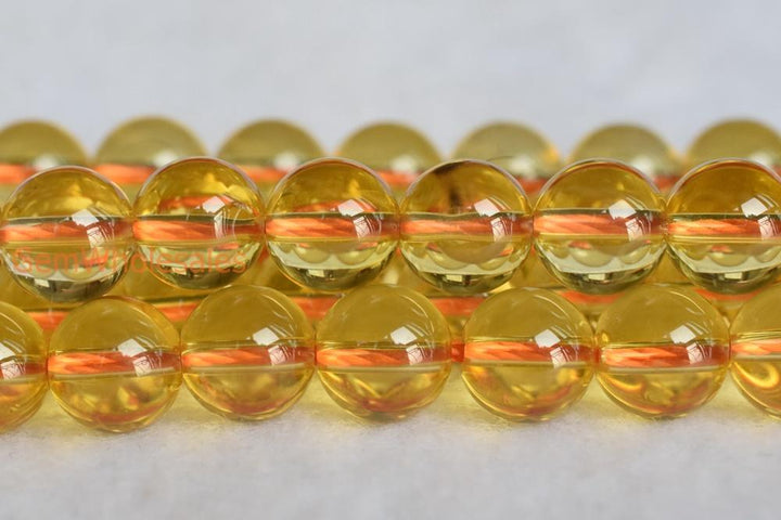 Citrine - round- beads supplier