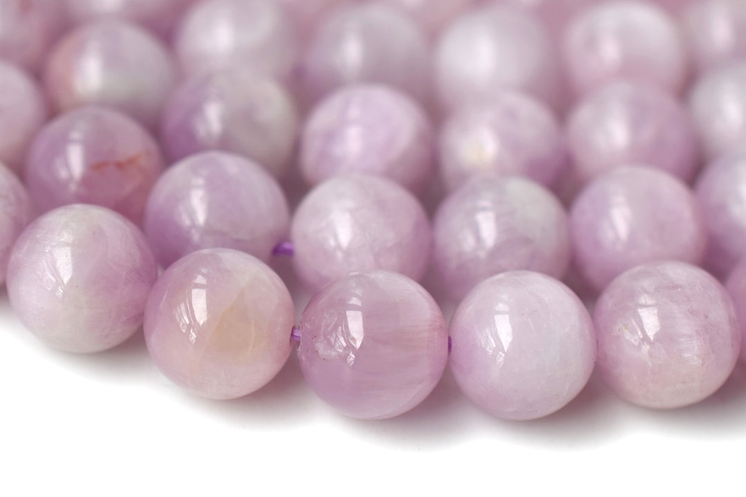 15.5" 10mm Natural Kunzite round beads , Light purple gemstone