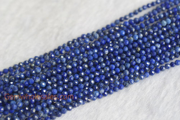 Lapis Lazuli - Round faceted- beads supplier