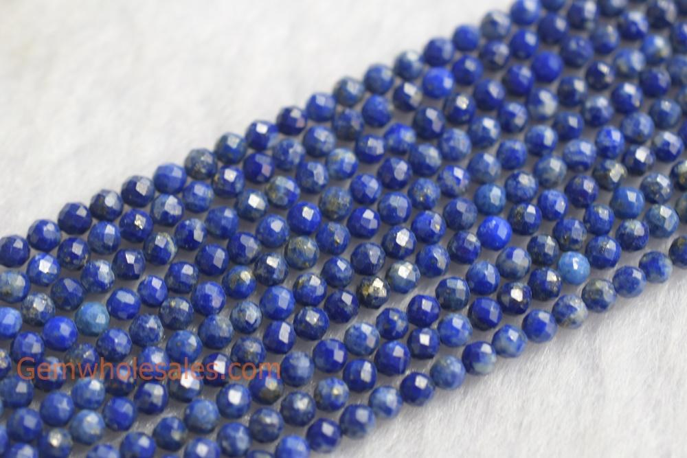 Lapis Lazuli - Round faceted- beads supplier
