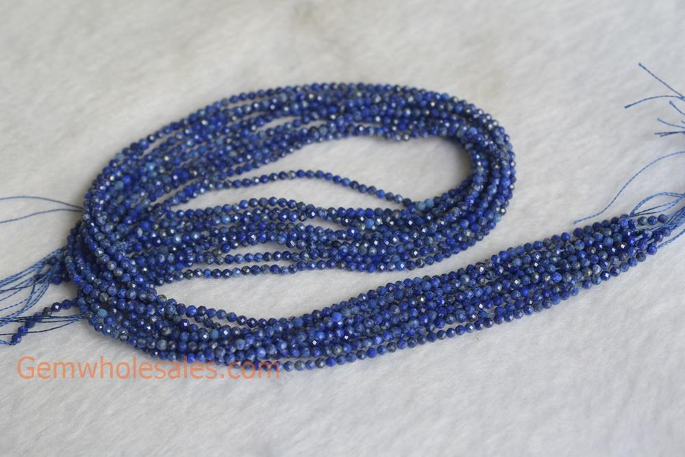 Lapis Lazuli - Round faceted- beads supplier