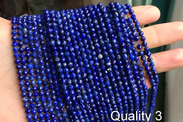 Lapis Lazuli - Round faceted- beads supplier