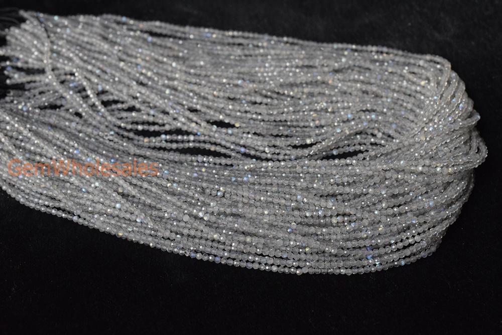 Labradorite - Round faceted- beads supplier