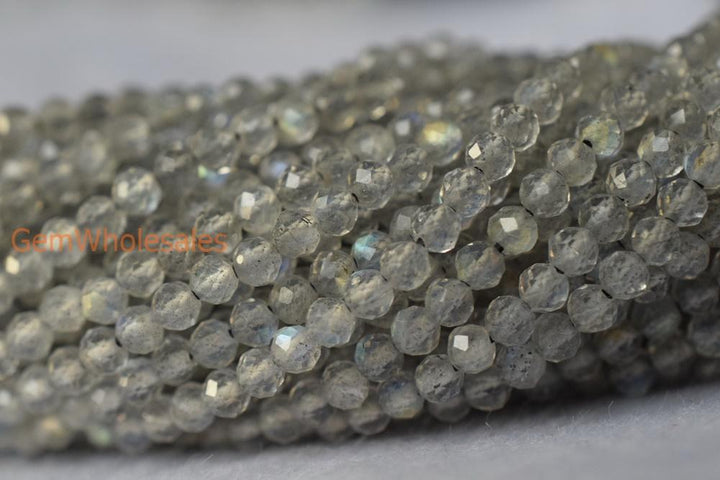 Labradorite - Round faceted- beads supplier