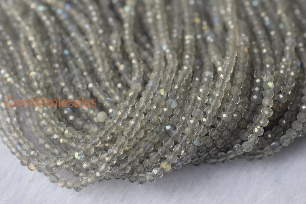 Labradorite - Round faceted- beads supplier