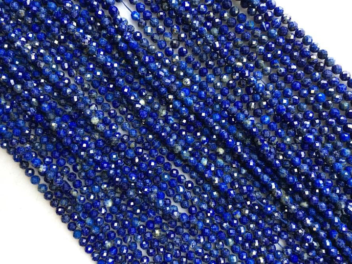 Lapis Lazuli - Round faceted- beads supplier