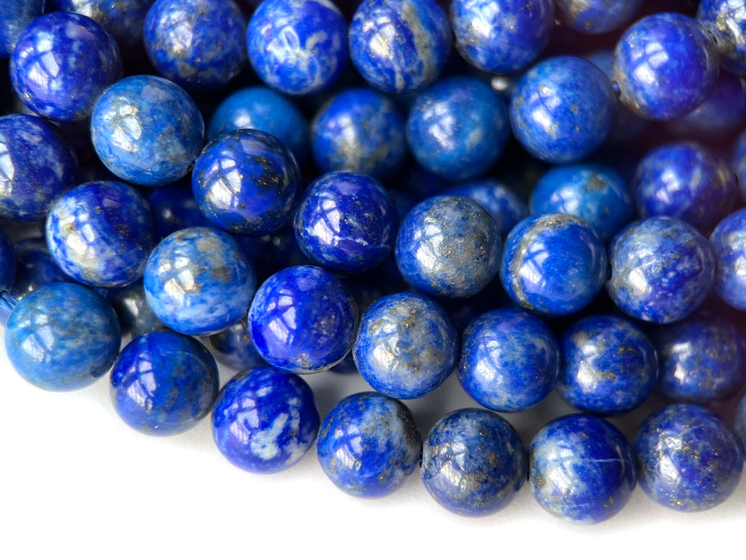 15.5" 8mm A Natural genuine Lapis lazuli stone round beads ML