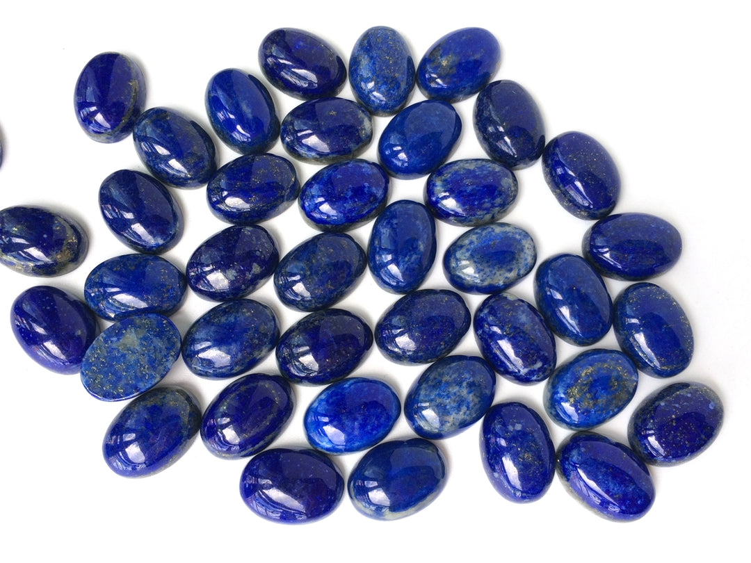 5PCS 13x18mm natural lapis lazuli oval cabochon, blue gemstone pendant