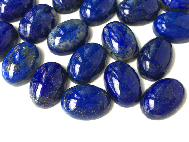 5PCS 13x18mm natural lapis lazuli oval cabochon, blue gemstone pendant