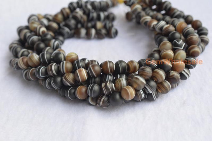 stripe Agate - Round- beads supplier