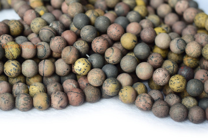 Grass Flower Jasper - Round- beads supplier