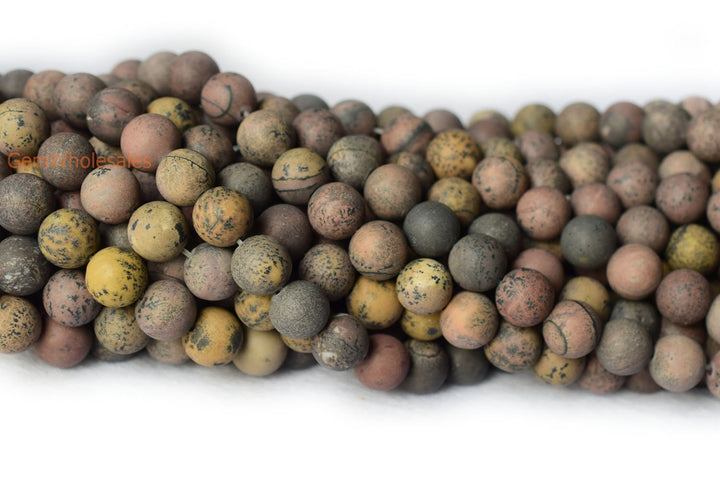 Grass Flower Jasper - Round- beads supplier