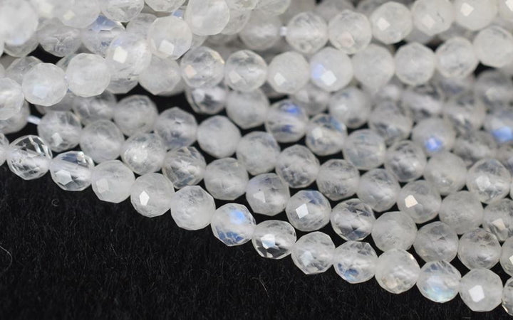 Moonstone - Round faceted- beads supplier
