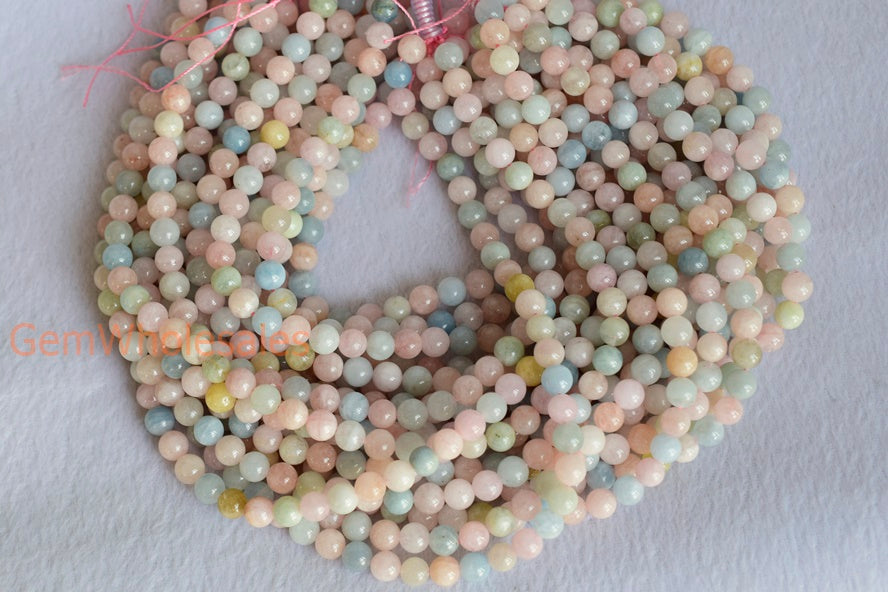 Morganite - Round- beads supplier